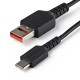 StarTech.com Cable de 1m Adaptador Bloqueador USB de Datos